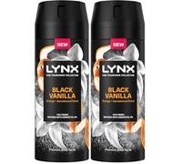 Lynx Fine Fragrance Collection Black Vanilla Premium Deodorant Body Spray Antiperspirant infused with vanilla, orange & sandalwood essential oils with 72 hours of freshness 150 ml (Pack of 2)
