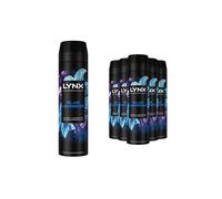Lynx Fine Fragrance Collection Blue Lavender Premium Body Spray 200ml, 6 Pack - 72H Odour Protection Deodorant Aerosol, Infused with Essential Oils & Long-lasting Scents