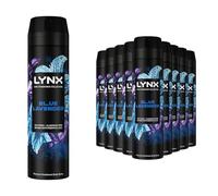 Lynx Fine Fragrance Collection Blue Lavender Premium Body Spray 200ml, 12 Pack - 72H Odour Protection Deodorant Aerosol, Infused with Essential Oils & Long-lasting Scents
