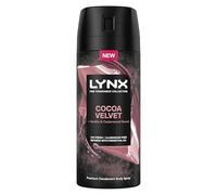 Lynx Fine Fragrance Collection Cocoa Velvet Premium Deodorant Body Spray Antiperspirant for 72 hours of freshness, infused with a cocoa, vanilla & cedarwood scent 150 ml