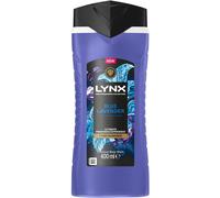 Lynx Fine Fragrance Collection Blue Lavender Premium Body Wash Body Cleanser shower gel with a lavender, mint & amber scent for 12 hours of freshness 225 ml