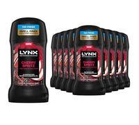 Lynx Fine Fragrance Collection Stick Deodorant for Men Cherry Spritz, Pack of 12, 72 Hours Odour Protection Aluminium-Free Premium Deodorant Stick Infused with Essential Oils, 50 ml