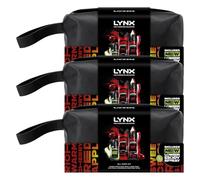 Lynx Fine Fragrance Gift Set for Him, 3 Pack- Cherry Spritz and Pear Scent, Body Wash and Body Spray Duo in Washbag, Long-Lasting Freshness, Moisturising Shower Gel and Deodorant Spray for Men