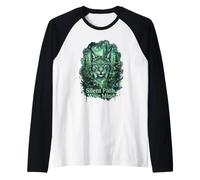 Lynx Forest Silent Path Wise Mind Wildlife Nature Raglan Baseball Tee