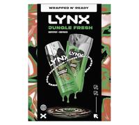 Lynx Jungle Fresh Duo Gift Set with a body wash and a body spray perfect for any occasion 2 piece