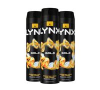 Lynx Gold 48-Hour Hd Fragrance Xl Body Spray Deodorant, 200Ml, 3 Pack In Black Black