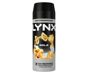 Lynx Gold 72hr Anti-Perspirant Deodorant Spray for Men 6x 150 ml