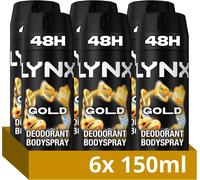 Lynx Gold Aerosol Body Spray 6x 150 ml