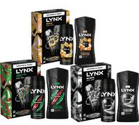 Lynx Gold Africa Black 24 Day Grooming Gift Set 3PACK Shower Gel Deodorant Spray