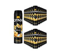 Lynx Men's Gold Body Spray XL 48-Hour HD Fragrance Deodorant, 200ml, 30 Pack in Black Lynx Black