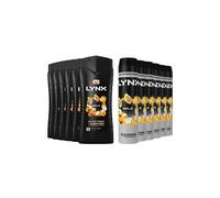 Lynx Gold Shower Gel 500Ml, 6 Pk & 72H Fresh Antiperspirant 250Ml, 6 Pk In Black Black