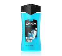 Lynx Men's Ice Chill Shower Gel 12Hr Refreshing Fragrance 225ml in Blue Lynx Blue
