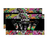 Lynx IT'S GAME TIME Body Spray Collection with 48 Hours Protection Africa, Black, Excite, Epic Fresh, Jungle Fresh Deodorant 5 Pieces Gift Set for Him,2pk