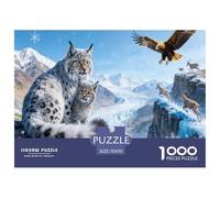 Lynx Jigsaw Puzzles for Adults Kids Interesting Puzzles 1000 Jigsaws Brain Challenge Home Decoration Gifts 70x50cm/1000pcs