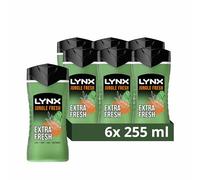 Lynx Men's 3-in-1 Hair, Face & Body Wash – Palm Leaf & Amber – 225 ml x6
