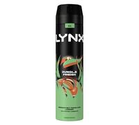 Lynx Green Body Spray Jungle Fresh - Palm Leaves & Amber, Zinc Tech 48h - XXL 6x250 ml