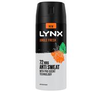 Lynx Jungle Fresh Antisweat 'anti-Perspirant' Body Spray,3X150Ml In Orange Orange