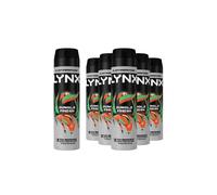 Lynx Jungle Fresh Antiperspirant Spray 72H Protection Deodorant 200ml, 6 Pack