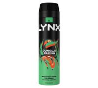Lynx Body Spray Jungle Fresh 48Hrs Protection High Definition Fragrance, 3x200ml