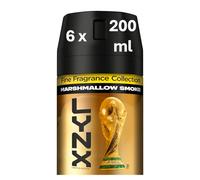 Lynx Limited Edition FIFA Fine Fragrance Collection Marshmallow Smoke Premium Body Spray men's deodorant infused with a vanilla, hazelnut & dark musk scent for 72 hours of freshness 200 ml - Pack of 6