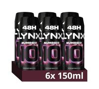 Lynx Limited Edition FIFA Number 10 Anti-Perspirant deodorant spray with marine essence & a citrus and watermelon scent for 72h protection with our anti-white marks & stains formula 250 ml - Pack of 6