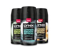 Lynx Lower Body Bundle of 2x Body Spray Coconut + Sandalwood and Pear + Cedarwood Alcohol and Aluminium-Free Deodorant for Men with 72 Hours of Freshness, 100 ml