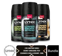 Lynx Fine Fragrance Collection Pear + Cedarwood Lower Body Spray premium light deodorant spray for 72 hours of freshness 100 ml