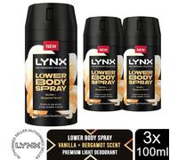 Lynx Fine Fragrance Collection Pear + Cedarwood Lower Body Spray premium light deodorant spray for 72 hours of freshness 100 ml