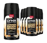 Lynx Lower Body Spray for Men Vanilla & Bergamot 100ml Pack of 6 Aluminium Free Deodorant 72H Freshness Gentle Intimate Body Spray Lynx Fine Fragrance Body Spray