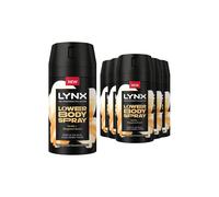 Lynx Lower Body Spray Vanilla + Bergamot 72H Freshness 100Ml, 6Pk Multi