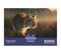 Lynx Lynx Jigsaws 1000 Piece Ideal for Adults, Teens, And Kids Educational Challenging Games Wildlife Beautiful Decoration 70x50cm/1000pcs