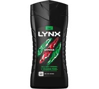 Lynx Men Africa 3-in-1 Hair, Face and Body Wash Shower Gel with mandarin & sandalwood for an all day fresh & clean feel 225 ml, Pack of 3