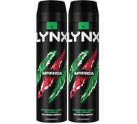 Lynx Men Africa Deodorant Body Spray for 48 hours of odour busting, high definition fragrance with a mandarin & sandalwood scent 200 ml (Pack of 2)