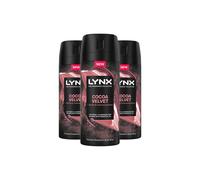 Lynx Men 'body Spray' Fine Fragrance Collection Cocoa Velvet 150Ml, 3Pk In White White One Size
