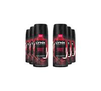 Men 'Deodorant Body Spray' Cherry Spritz w/ 72Hrs Freshness 150ml, 6pk Lynx White One Size