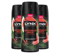 Lynx Men Deodorant Watermelon Freeze with 72Hrs Freshness 150ml, 3 Pack