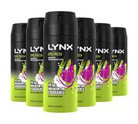 Lynx Men Epic Fresh grapefruit & tropical pineapple scent Deodorant Body Spray for 48 hours high definition fragrance 150 ml, Pack of 6