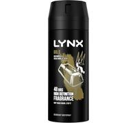 Lynx Men Gold Deodorant Body Spray with an oud wood & fresh vanilla scent for 4
