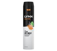 Lynx Men Jungle Fresh Deodorant Body Spray Antiperspirant with ProScent technology and a palm leaves & amber scent for 72 hours protection against odour and wetness 250 ml, Pack of 6