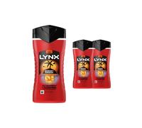 Lynx Sunset Fresh 3-in-1 Body Wash Men's Hair, Face and Body Cleanser with a mango & mandarin scent for all-day freshness 225 ml