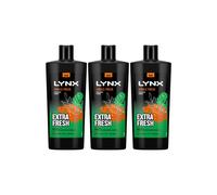 Lynx Men's 3in1 Body, Face & Hair Wash 'Shower Gel' 700ml, 3pk in Green Lynx Green