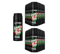 Lynx Men's Africa Body Spray Deodorant 48Hrs HD Fragrance 150ml, 18 Pack in Black Lynx Black