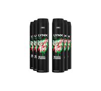 Lynx Men's XXL Africa High Definition 'Body Spray' Deo, 6x250ml in Orange Lynx Orange