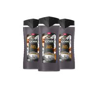 Lynx Men's Black Vanilla 'Body Wash' with 12Hrs of Freshness for Men 400ml, 3pk Lynx Black
