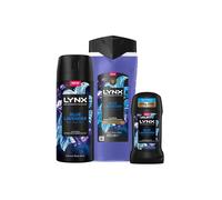 Lynx Men's Blue Lavender Body Wash Spray Stick Bundle Set in Purple