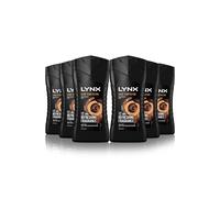 Lynx Men Dark Temptation 3-in-1 Body Wash Shower Gel with an intense scent of rich chocolate for an all day fresh & clean feel 225 ml, Pack of 6