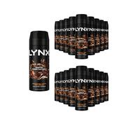 Lynx Men's Dark Temptation Body Spray 48Hrs HD Fragrance 150ml, 18 Pack in Black Lynx Black