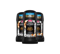 Lynx Deodorant Stick Black Vanilla with 72Hrs Freshness 50ml, 3 Pack
