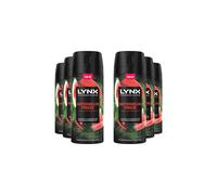 Lynx Men's 'Deodorant' Watermelon Freeze with 72Hrs Freshness 150ml, 6pk in White Lynx White