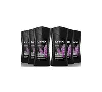6 Pack of 225ml Lynx 12 Hour Refreshing Excite Crisp Coconut and Black Pepper Body wash for Feeling Clean and Fresh with Plant-based Moisturisers